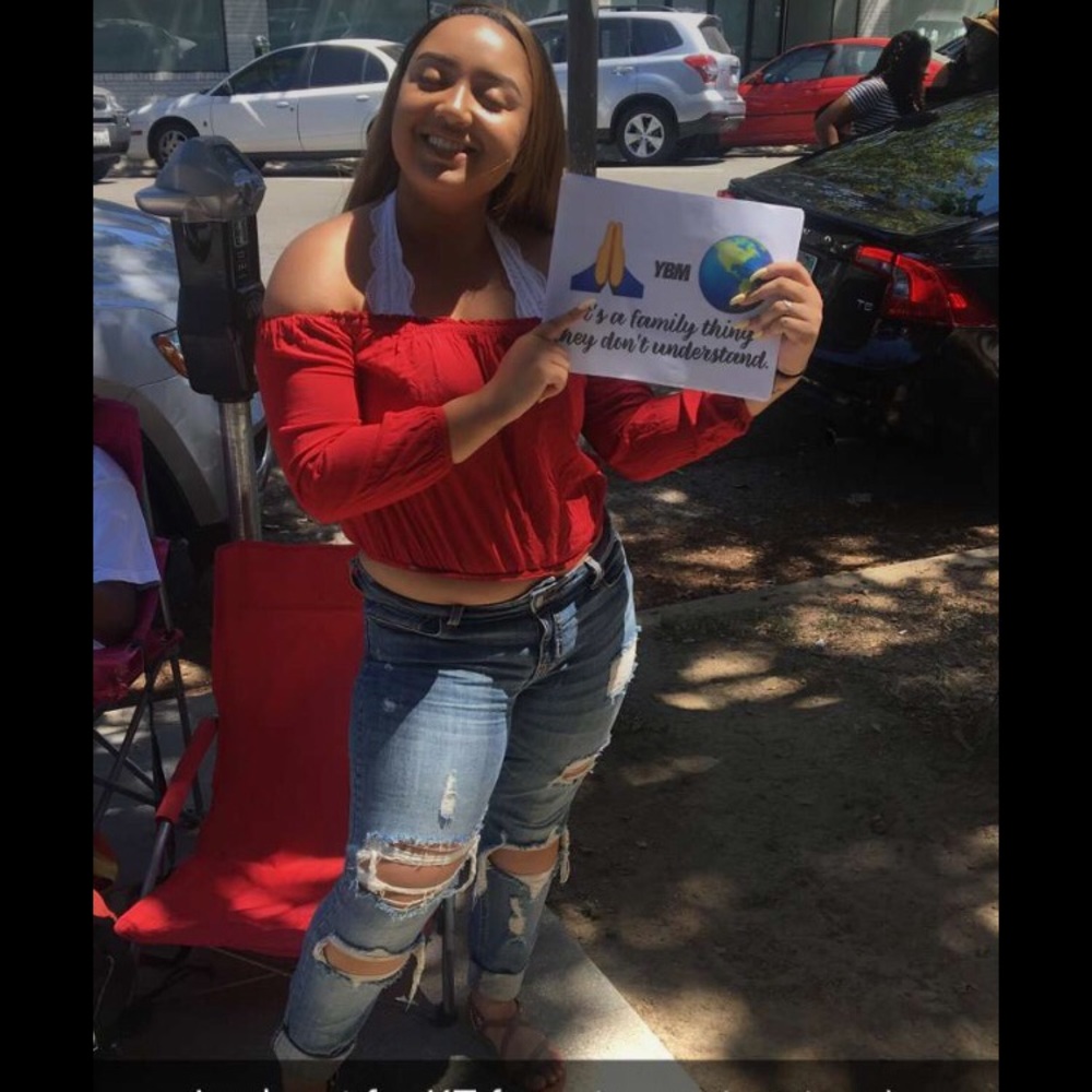 Red crop long sleeve